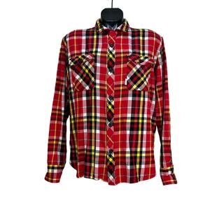 Topo Designs Plaid Field Shirt Red Flannel Organic Cotton